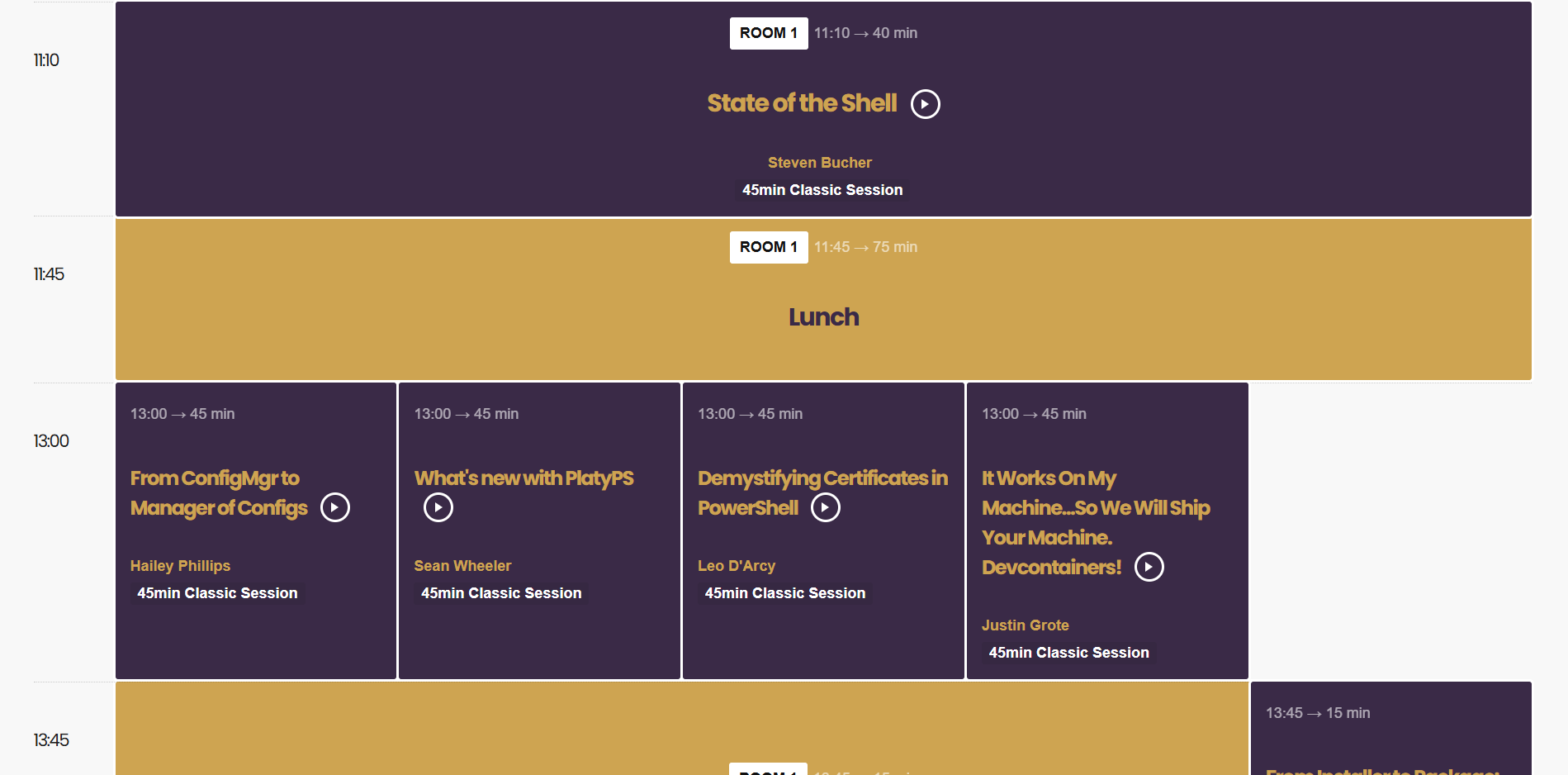 Conference Tracks